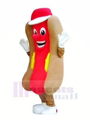 Delicious Fast Food Hot Dog Mascot Costume Cartoon