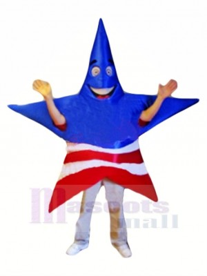 American Patriot Star Mascot Costume Cartoon	