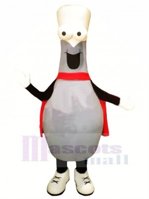 Bowling Ball With Cape Mascot Costume Cartoon