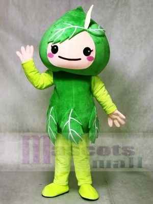 Green Leaves Mascot Costumes Plant