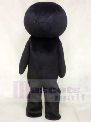 Black Bear Mascot Costumes No Ear 