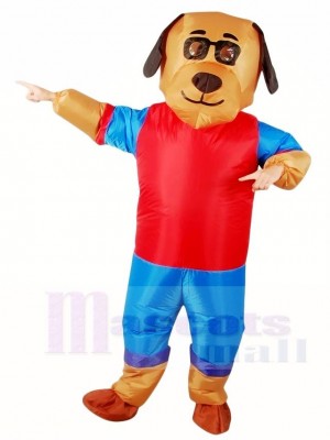 Cartoon Lucky Dog Inflatable Halloween Xmas Costumes for Adults