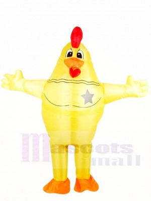 Chicken Cock Rooster Inflatable Halloween Xmas Costumes for Adults