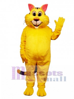 Cute Big Yeller Cat Mascot Costume Animal 