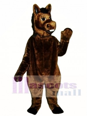 Cute Brown Donkey Mascot Costume Animal 