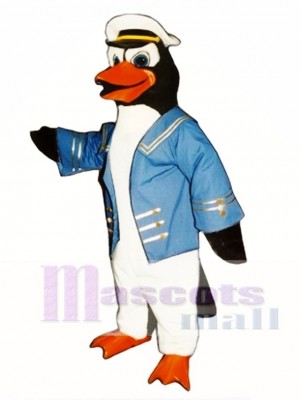 Cute Admiral Perry Penguin Mascot Costume