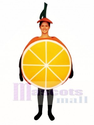Sliced Orange Mascot Costume Fruit 