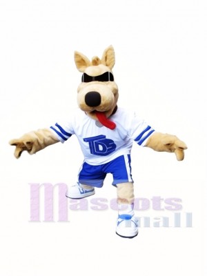 Bart Dog Mascot Costume Dog with SunGlasses Mascot Costume Animal Cartoon 