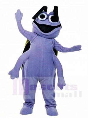 Cute Purple Beetle Mascot Costumes Insect