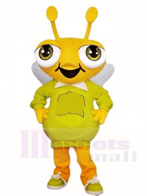 Cute Yellow Bug Mascot Costumes Insect