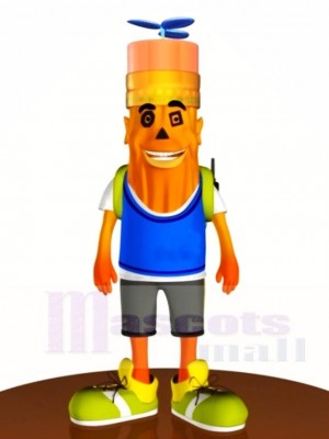 Orange Pencil Mascot Costumes Stationery