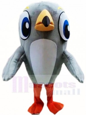 Grey Woodpecker Bird Mascot Costumes Animal