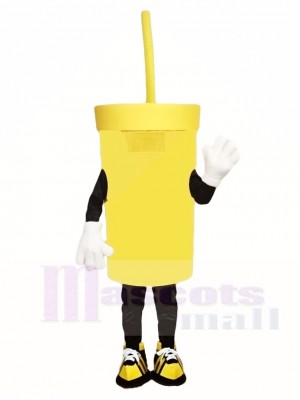 Big Yellow Cup Mascot Costumes Drink 