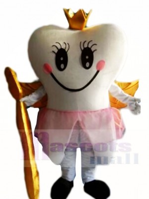 Golden Tooth Fairy Teeth Mascot Costumes