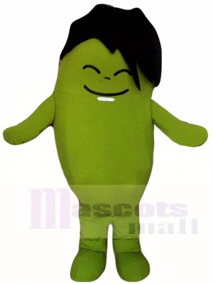 Green Bean Boy Mascot Costumes Vegetable Plant