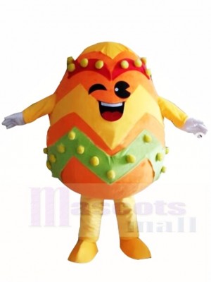 Orange Paschal Easter Egg Mascot Costumes 