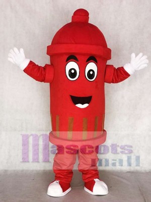 Red Public Utilities Fire Hydrant Mascot Costumes
