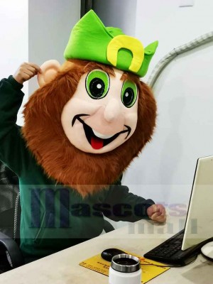 Leprechaun Head ONLY Mascot Costume for St Patricks Day