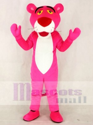 Pink Panther Mascot Costumes Cartoon Fancy Dress Outfit