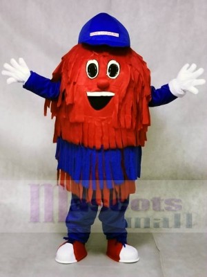 Blue & Red Car Wash Cleaning Brush Mascot Costumes