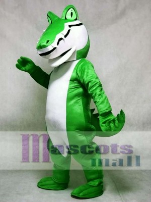 Adult Green Alligator Crocodile Gator Mascot Costume Animal