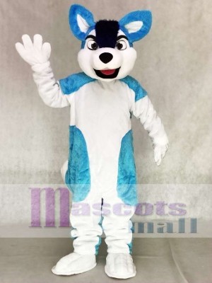 Blue Husky Dog Fursuit Adult Mascot Costume Animal