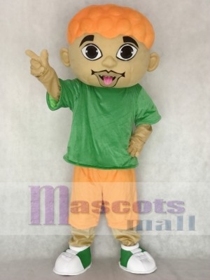 Cartoon DJ Boy Singer Artist Mascot Costume People