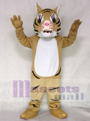 Brown Big Cat Tiger Mascot Costume Animal 
