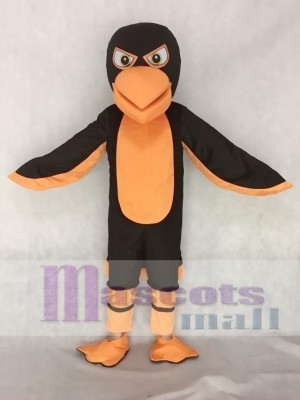 Black and Orange Falcon Mascot Costume