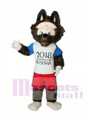 2018 Russia FIFA World Cup Football Zabivaka Wolf Mascot Costumes Animal