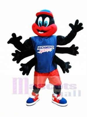 Black Spider Mascot Costume Richmond Spiders Mascot Costumes Insect