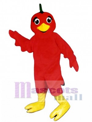 Cute Lil Red Bird Mascot Costume Bird