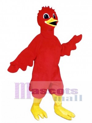 Cute Scarlet Bird Mascot Costume Bird