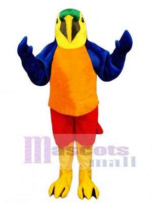 Cute Tropical Parrot Mascot Costume Bird