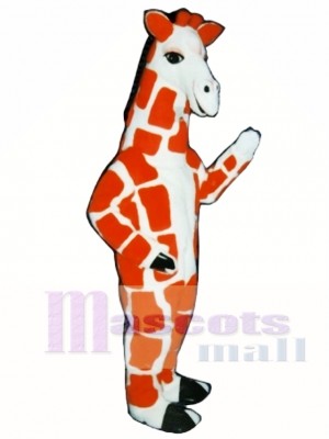 Red Giraffe Mascot Costume Animal