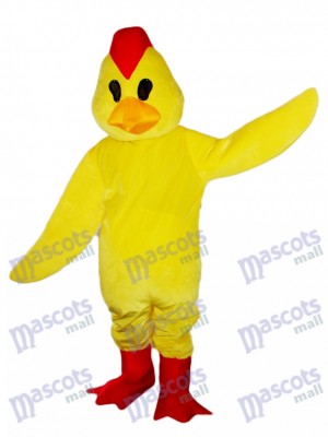 Yellow Chick Rooster Cock Mascot Costume Animal