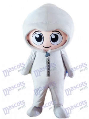 Gray Hoodie Boy Baby Mascot Costume People
