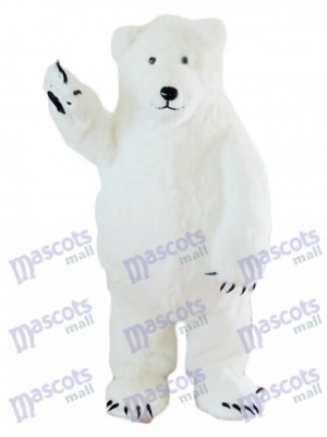 White Polar Bear Mascot Costume Animal