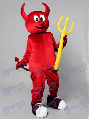 Halloween Red Evil Devil Mascot Costume Cartoon Anime