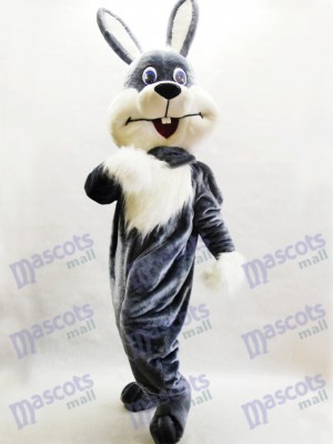 Gray Bunny Easter Rabbit Hare Mascot Costume Animal 