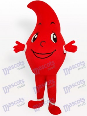 Red Waterdrop Party Adult Mascot Costume