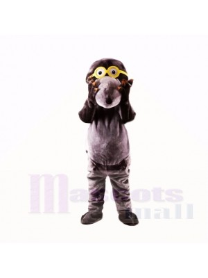 Gray Glasses Mole Mascot Costumes College