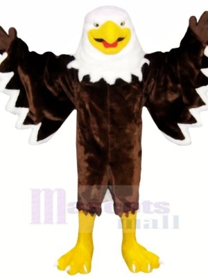 Smiling Brown Eagle Mascot Costumes Animal