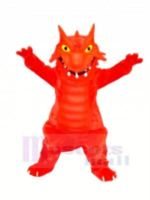 Red Blaze Dragon Mascot Costumes Cartoon
