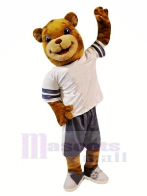 School Brown Bear Mascot Costumes Cartoon