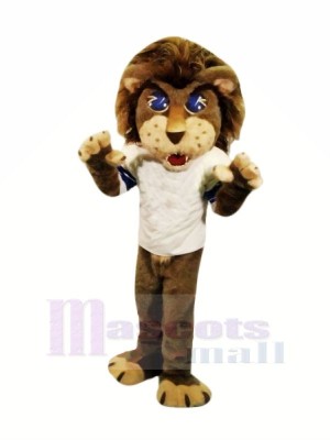 School Brown Lion Mascot Costumes Cartoon