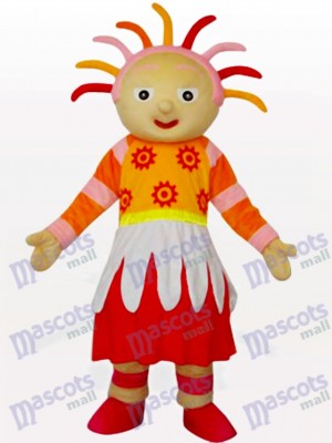 Bright Sunshine Girl Cartoon Mascot Costume