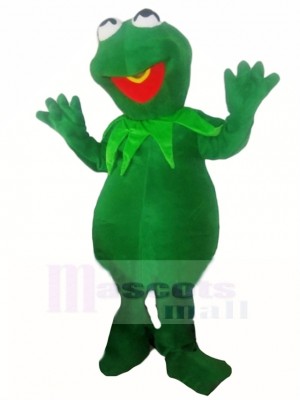 Timid Kermit The Frog Mascot Costume 