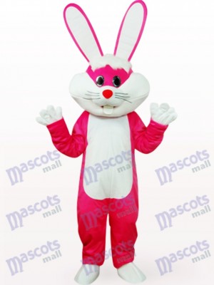 Easter Bunny In Rose Clothes Animal Mascot Costume