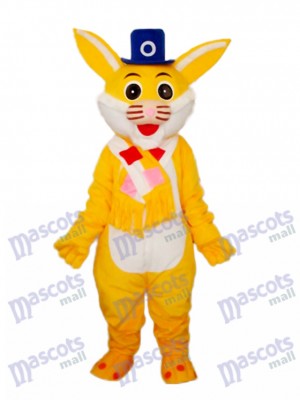 Easter Yellow Rabbit Mascot Adult Costume Animal 